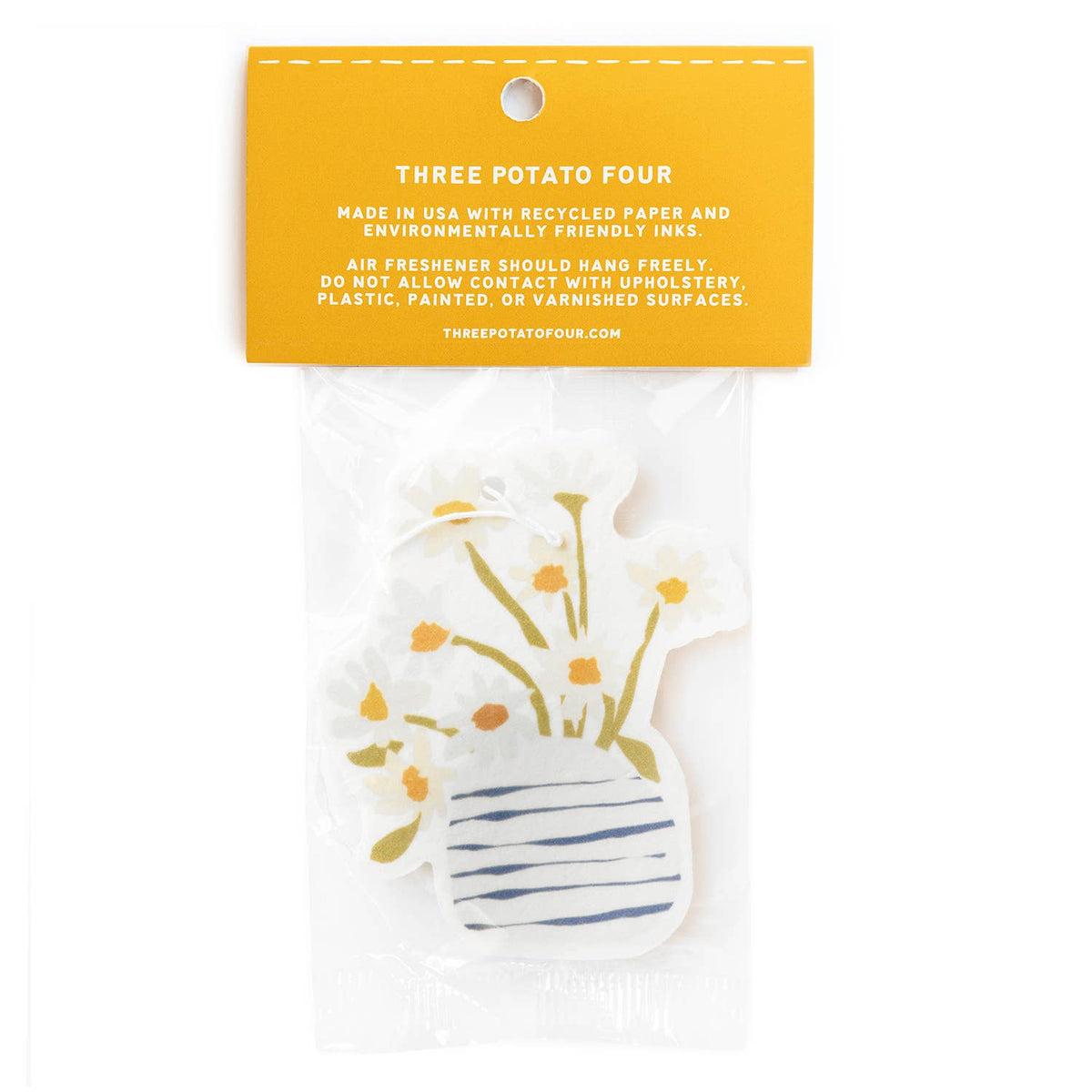 Daisy Bouquet Air Freshener | Ocean Breeze Scent | Floral Car Air Freshener