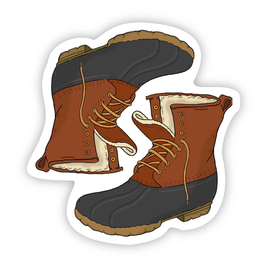 Two Duck Boots Fall Sticker