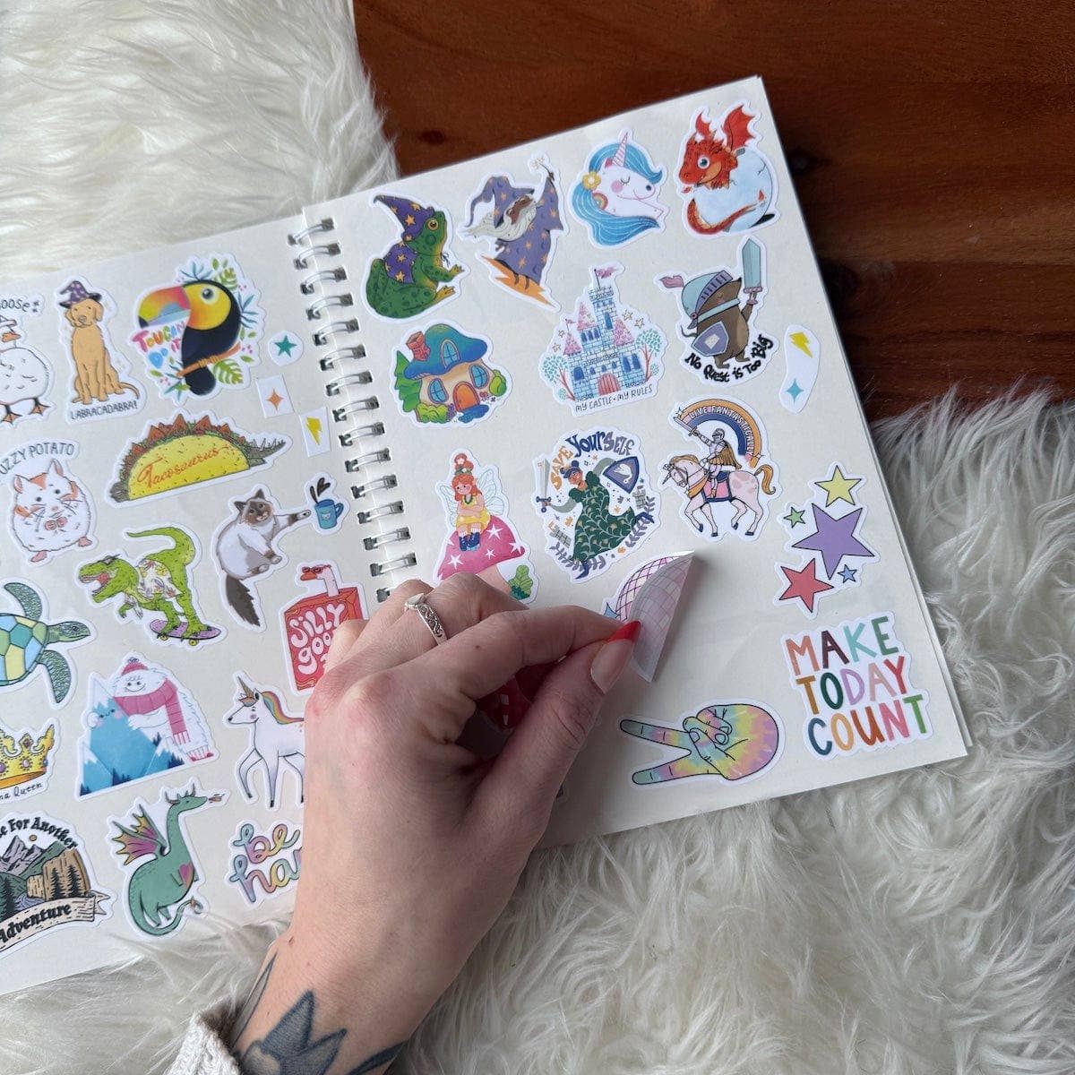 The Unused Sticker Book - Blue