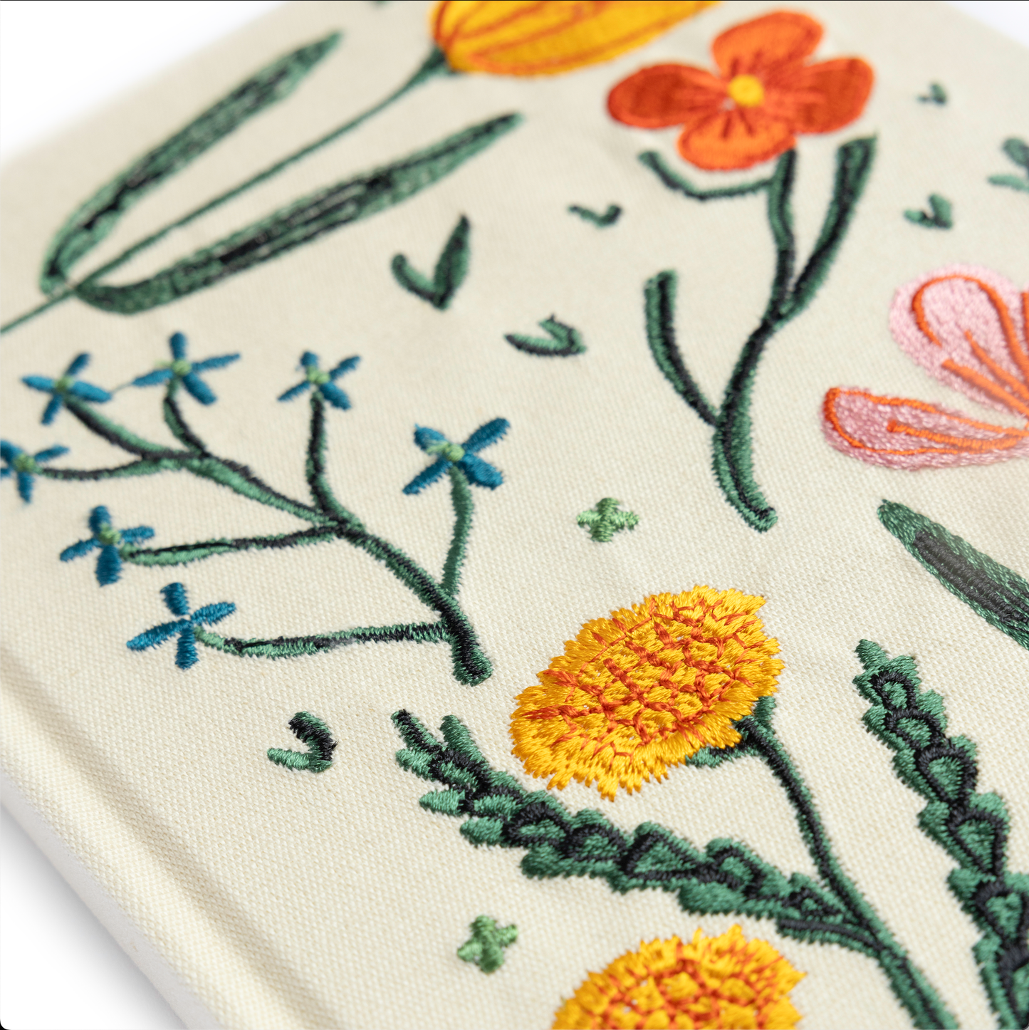 Embroidered Floral Journal | Hardcover Notebook for Journaling, Lists & Everyday Thoughts